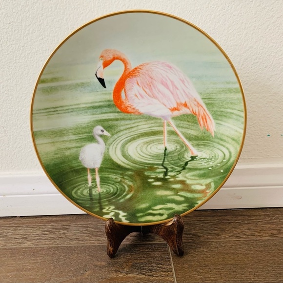 Other - Flamingo Decorative Plate from w. Germany